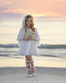 Baby Girls | Sienna Pleated Dress | White