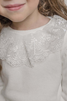 Baby Girls | Emma Cotton and Lace Top and Shorts Set | White