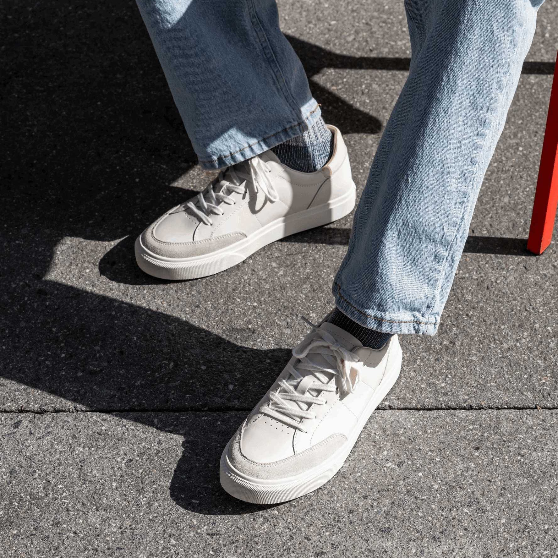 Unisex | Monroe Venice | White Leather Wax Yellow