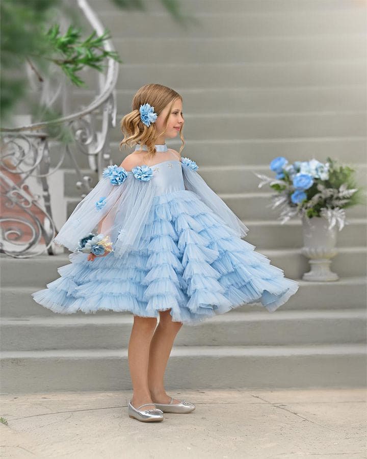 Baby Girls | Alaska Tulle Dress | Baby Blue