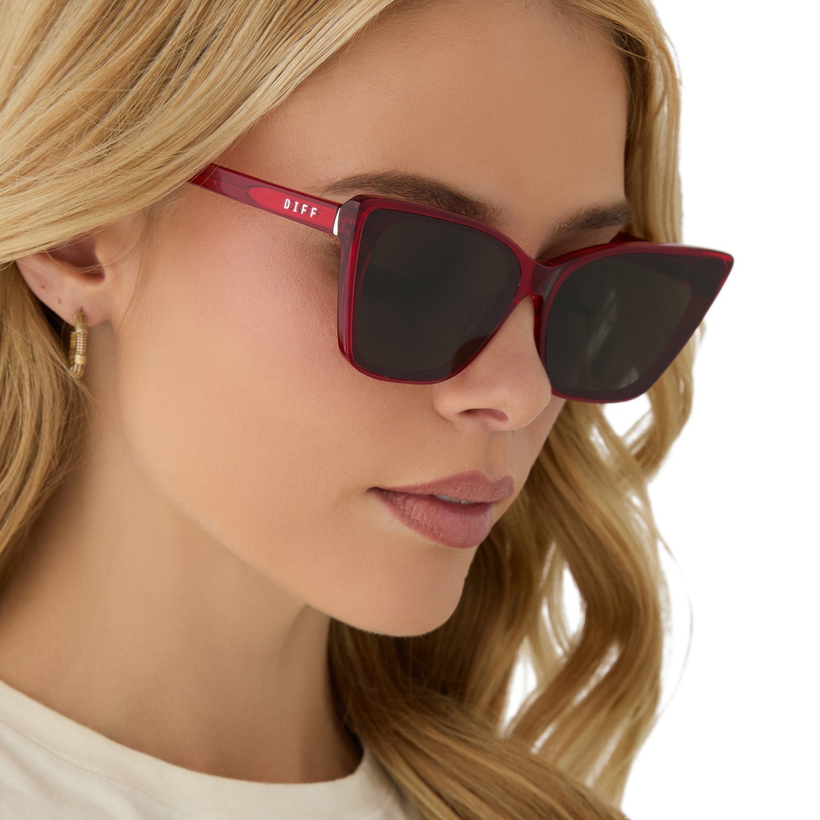 Womens | Alina Sunglasses | Red Hot Summer | Grey Lenses