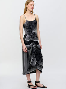 Angie Camisole Dress | Black/White