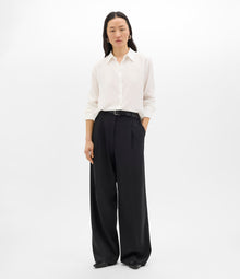 Another Tomorrow Silk Men's Shirt in Off White – Silk