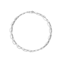 Medium Paperclip Chain Bracelet | 14K White Gold Vermeil