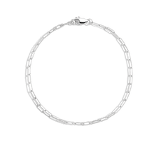 Medium Chain Bracelet White Gold Vermeil 14K 18K
