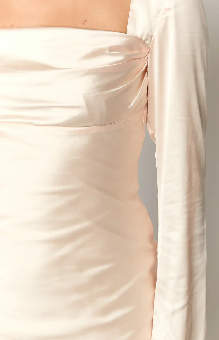Addina Long Sleeve Maxi Dress | Cream