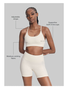 Airy Active Strap Top | Ivory