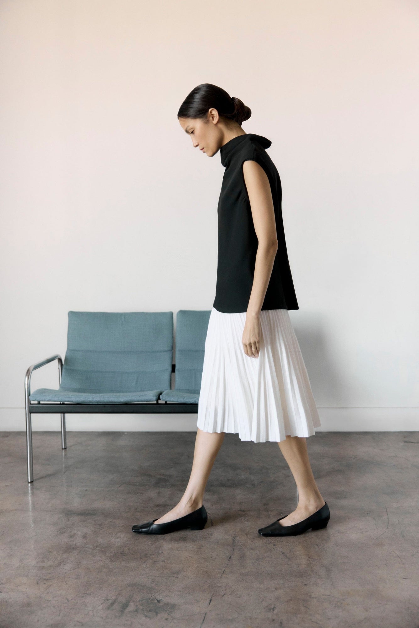 Charlotte | Katerina Pleated Knit Skirt in Size Small