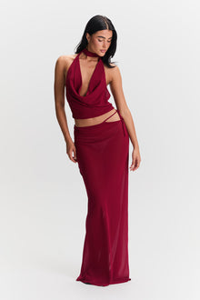 Aubrey Skirt | Cherry Red