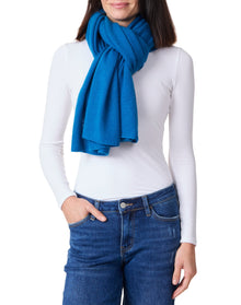 Amicale Cashmere | Women |Cashmere Feather Weight Travel Wrap | Seabird