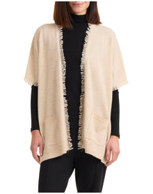 Amicale Cashmere | Women | Cashmere Cape | Oatmeal