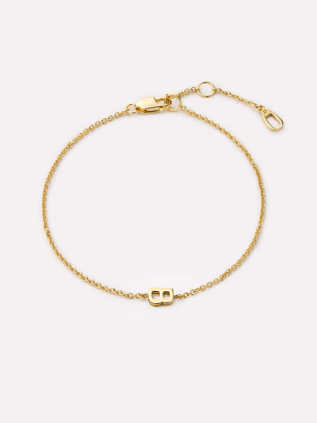 Initial Bracelet - Letter Bracelet | 14K Gold on Sterling Silver