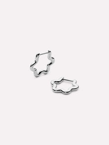 Onda Mini Hoop Earrings | Sterling Silver
