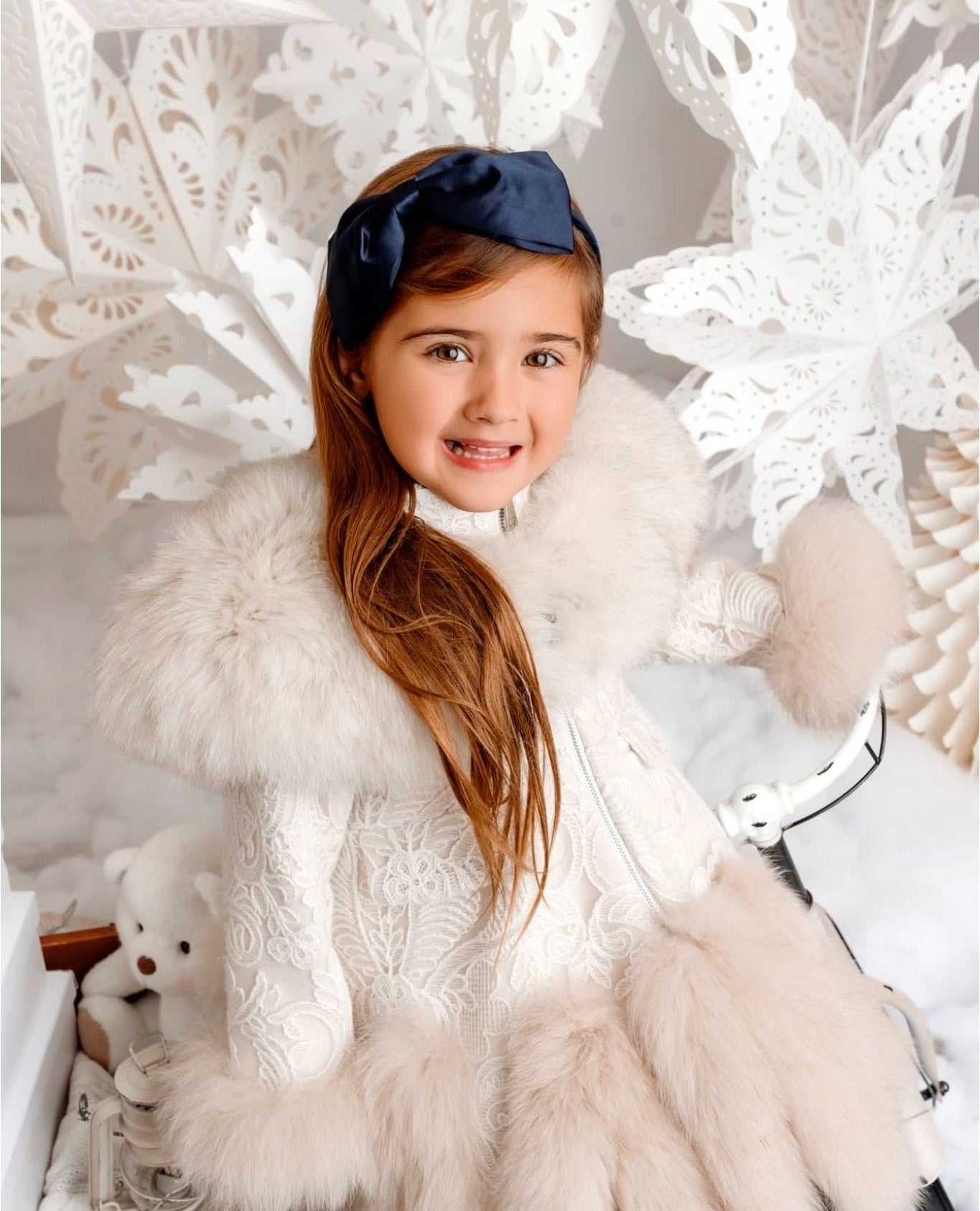 Anna Beige Fur Capelet