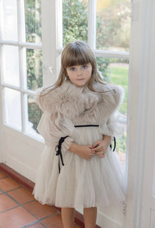 Anna Beige Fur Capelet
