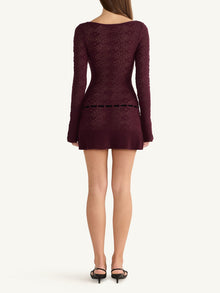 Vivienne Long Sleeve Mini Dress | Port