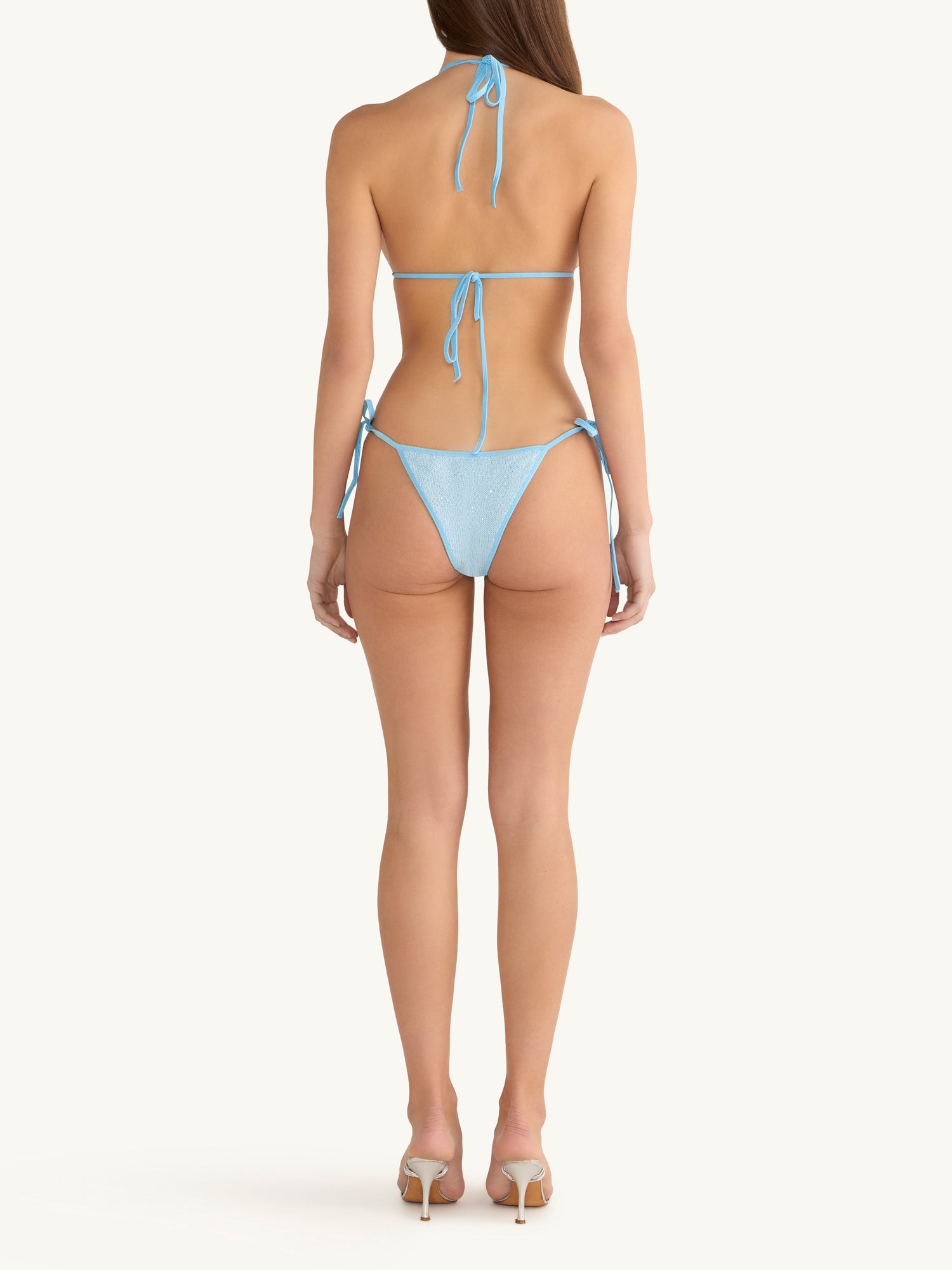 Lio Bikini Bottom | Baia Blue Sequin