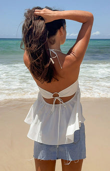 Axl Halter Top | White
