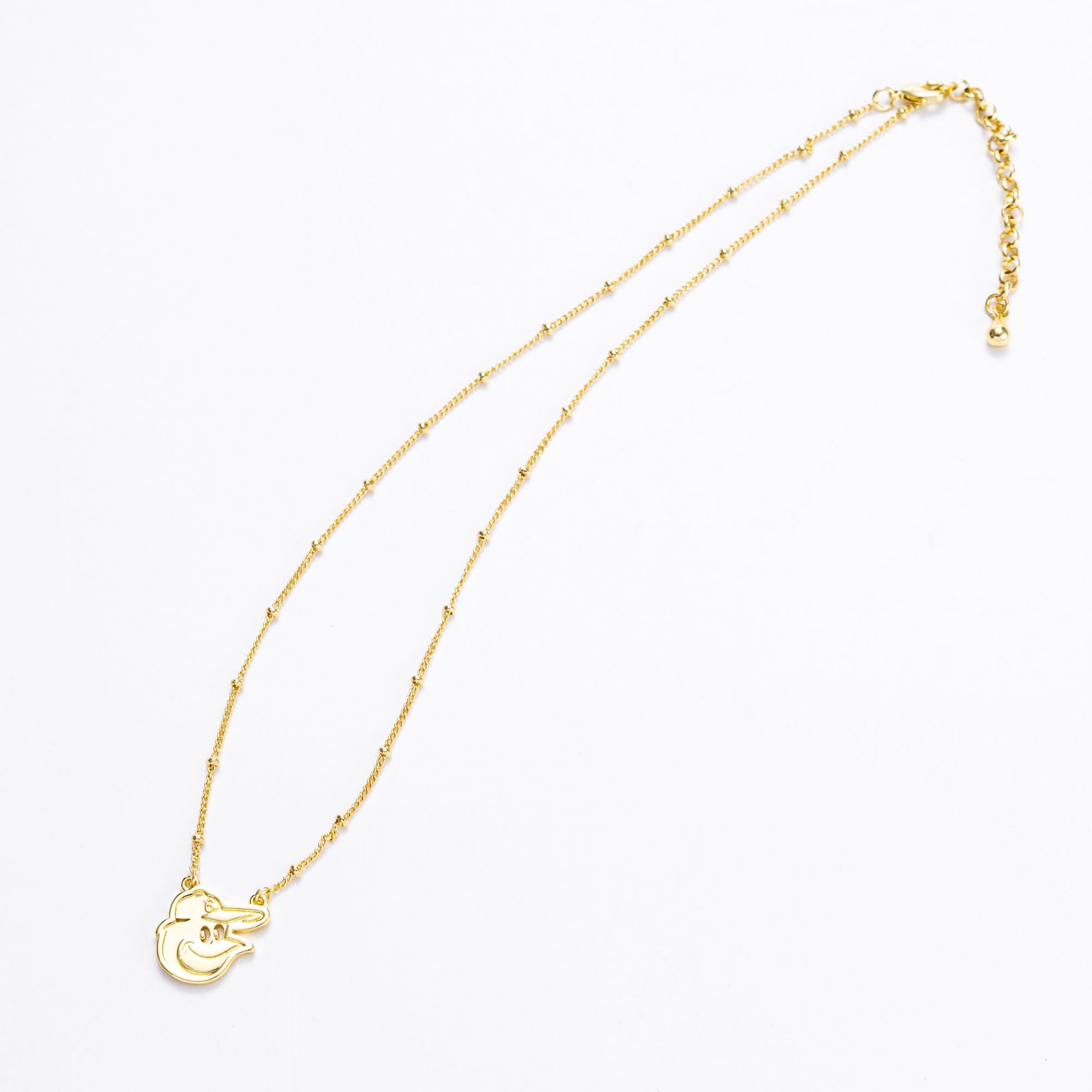 Bijoux Sport by Luv Aj MLB Logo Pendant Necklace | Baltimore Orioles | Gold