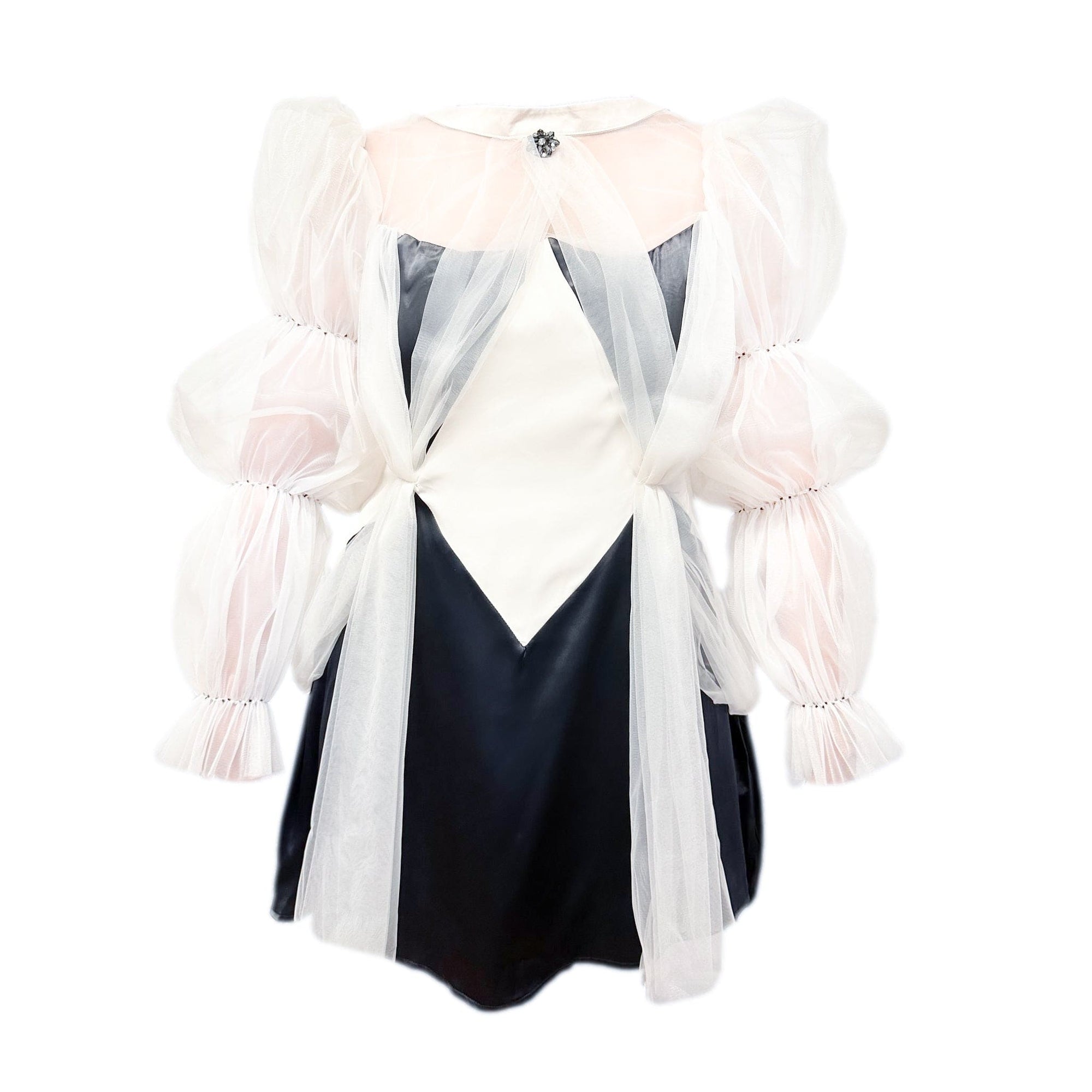 Women | The Paris Mom Dress | White x Black