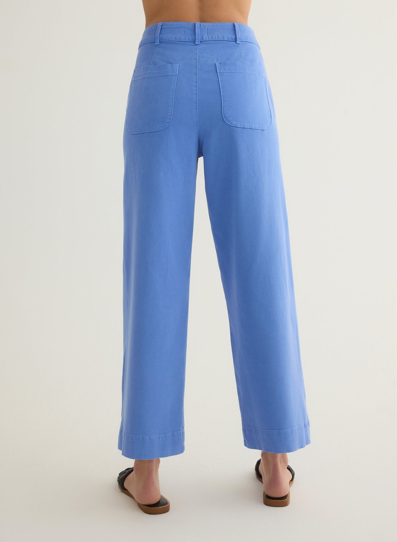 Saige Wide Leg Crop | Portofino Blue