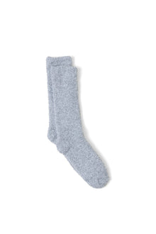 Youth | Cozychic Heathered Socks | Ocean/White