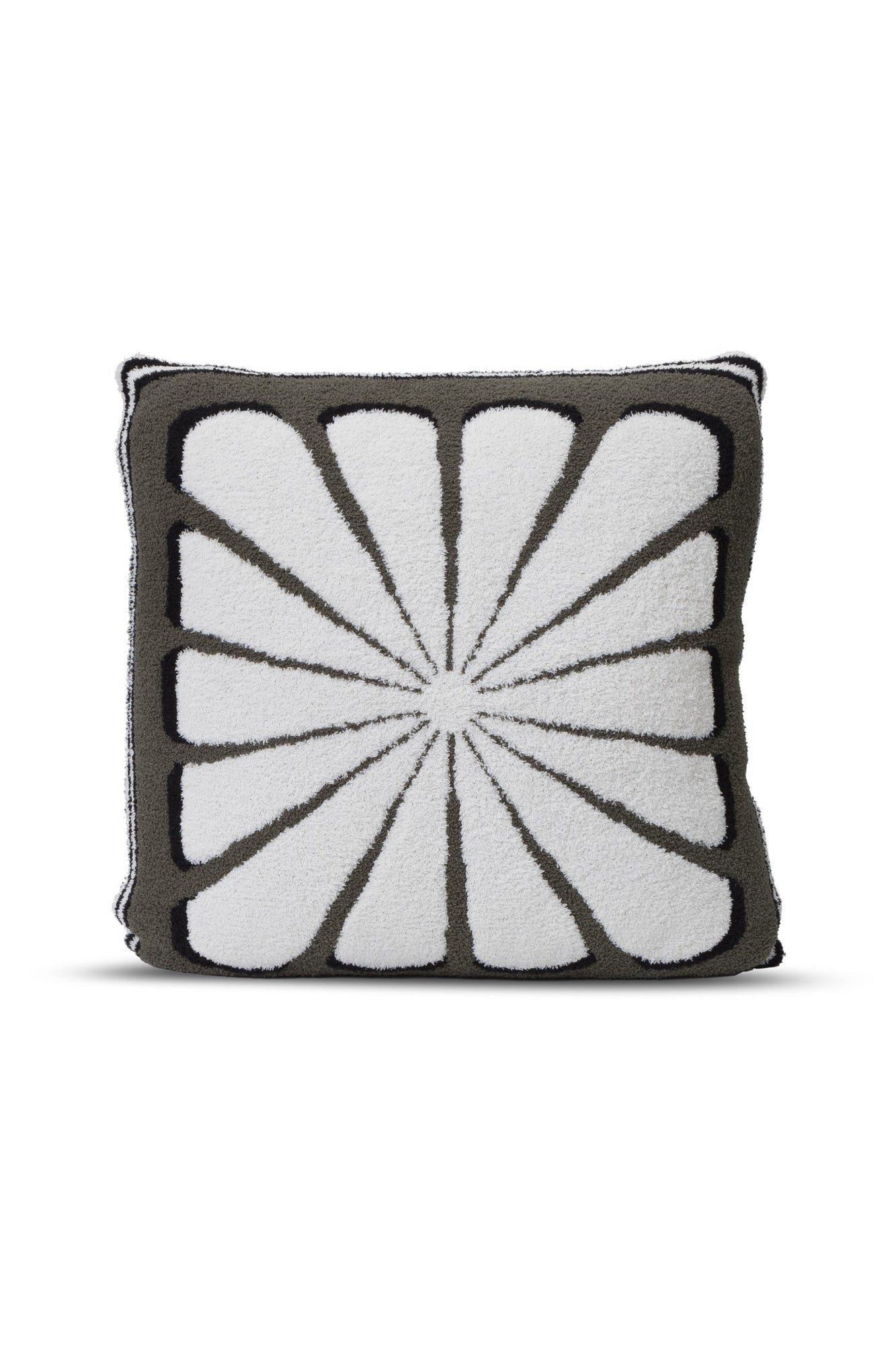 Cozychic Floral Burst Pillow | Khaki Green Multi