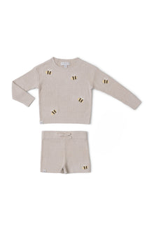 Toddlers | Cozychic Ultra Lite Bee Set | Stone