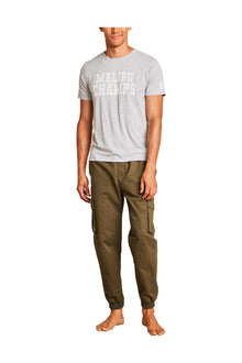 Mens | Malibu Collection Lightweight Jersey Graphic Tee | Heathered Gray