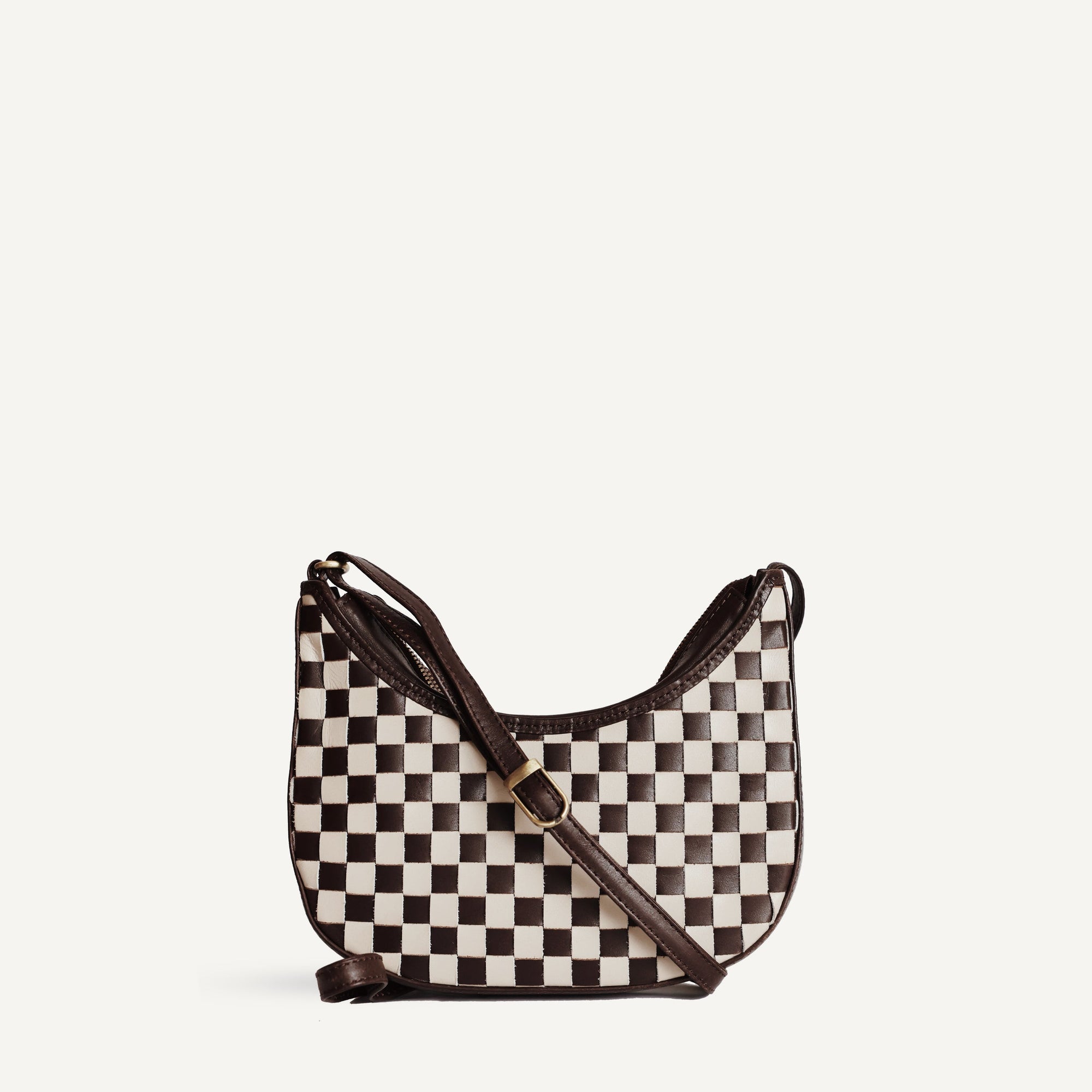 Mini Sling - Check | Brown/Cream