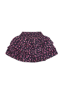 Girls Billie Cotton Floral Skirt | Pink Noir