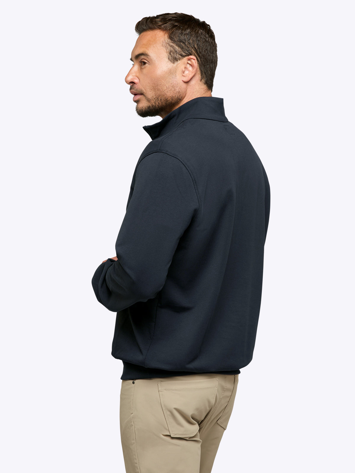 Mens | Hyperloop Q-Zip | Signature-Fit | Obsidian