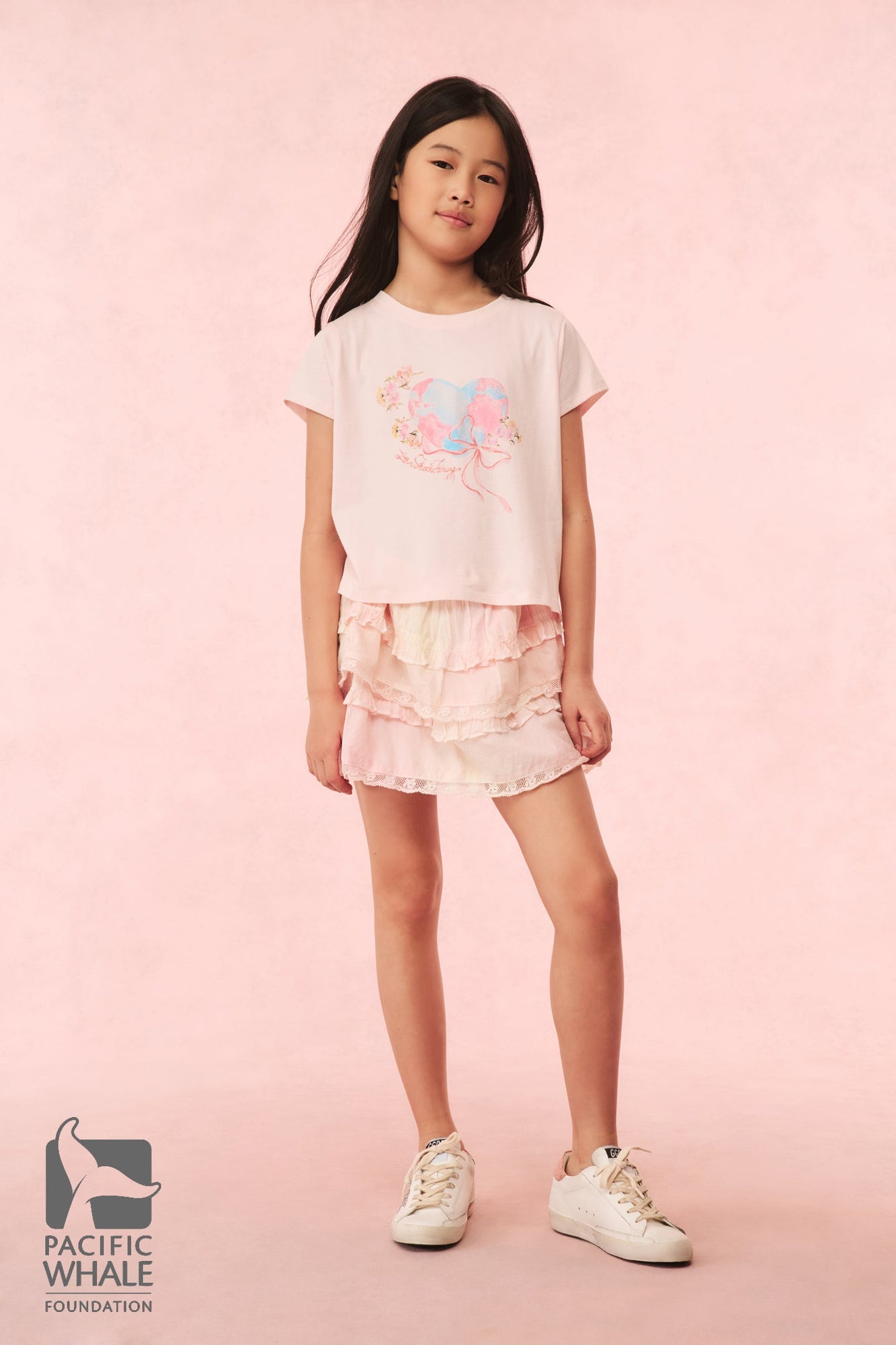 Girls Briella Earth Day Tee | Pretty Pink