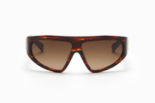 Unisex | B - Escape Sunglass | Brown Swirl - White Gold | Dark Brown Gradient