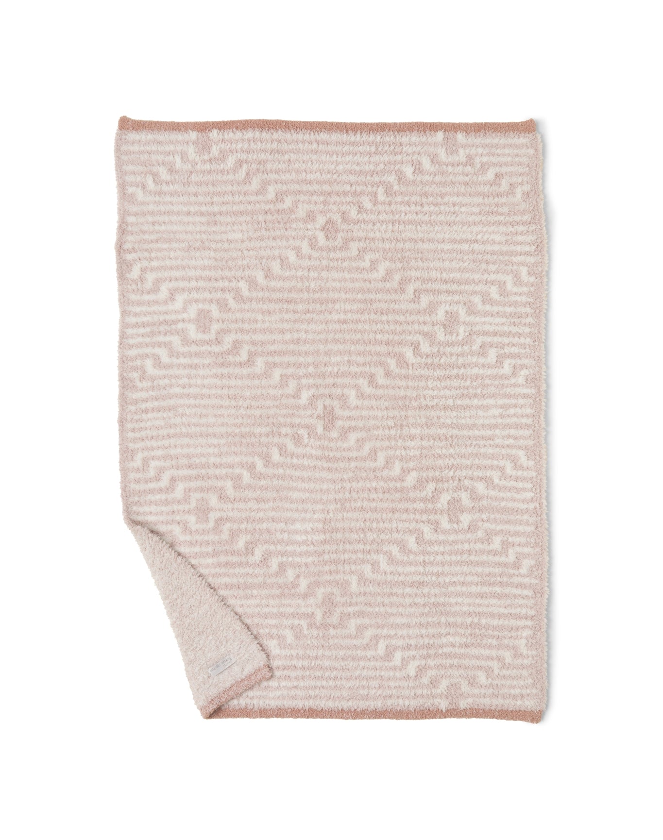 Baby | Cozychic Geo Stripe Stroller Blanket 30" X 40" | Antique Rose