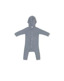 Baby | Cozychic Light Hooded Onesie | Moonbeam-Pearl