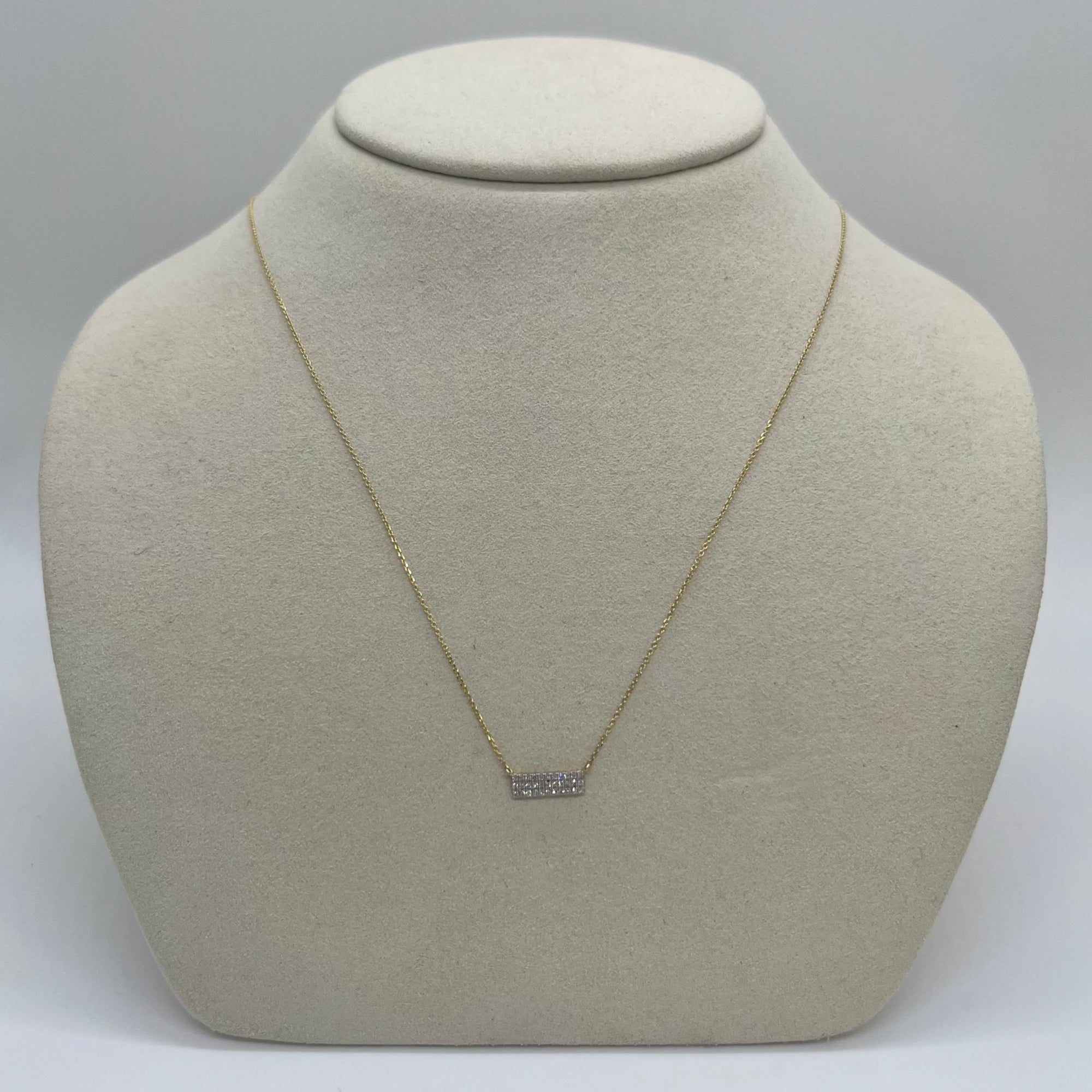 Still life image of Bold Pave Bar Necklace