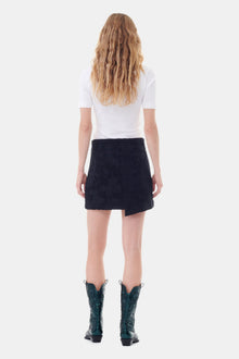 Boucle Jacquard Suiting Mini Skirt | Black