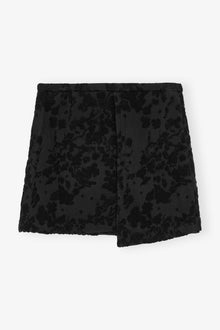 Boucle Jacquard Suiting Mini Skirt | Black