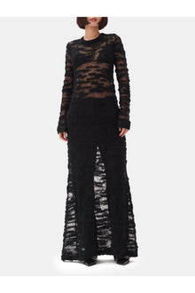 Boucle Maxi Dress | Black