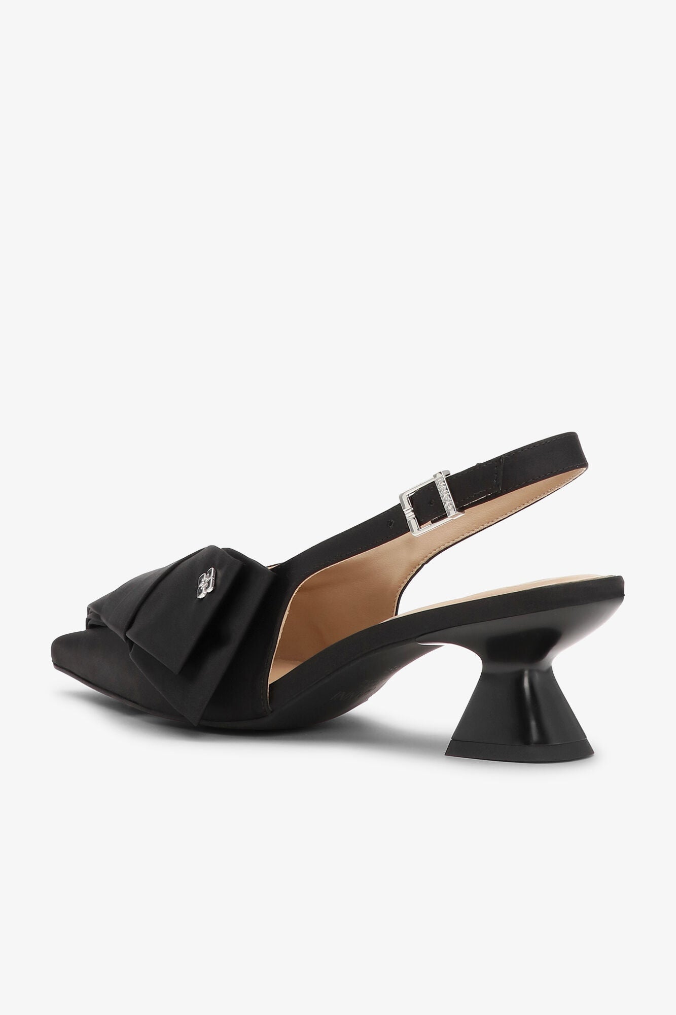 Bow Kitten Heel Pumps | Black