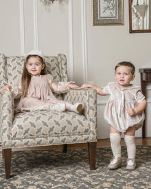 Boy | Helenus Velour Romper | Beige