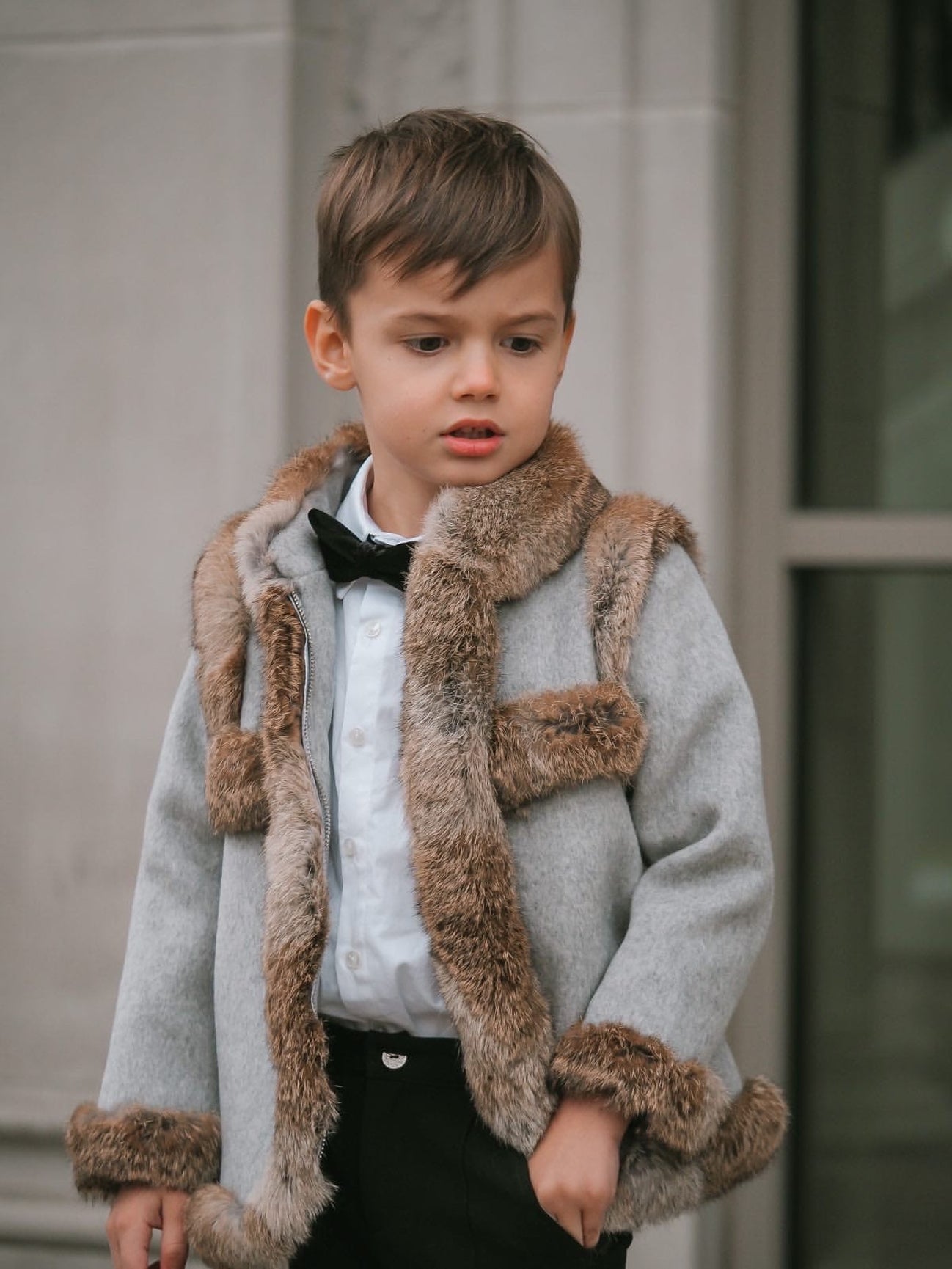 Boy | Peter Grey Wool Coat | Gray