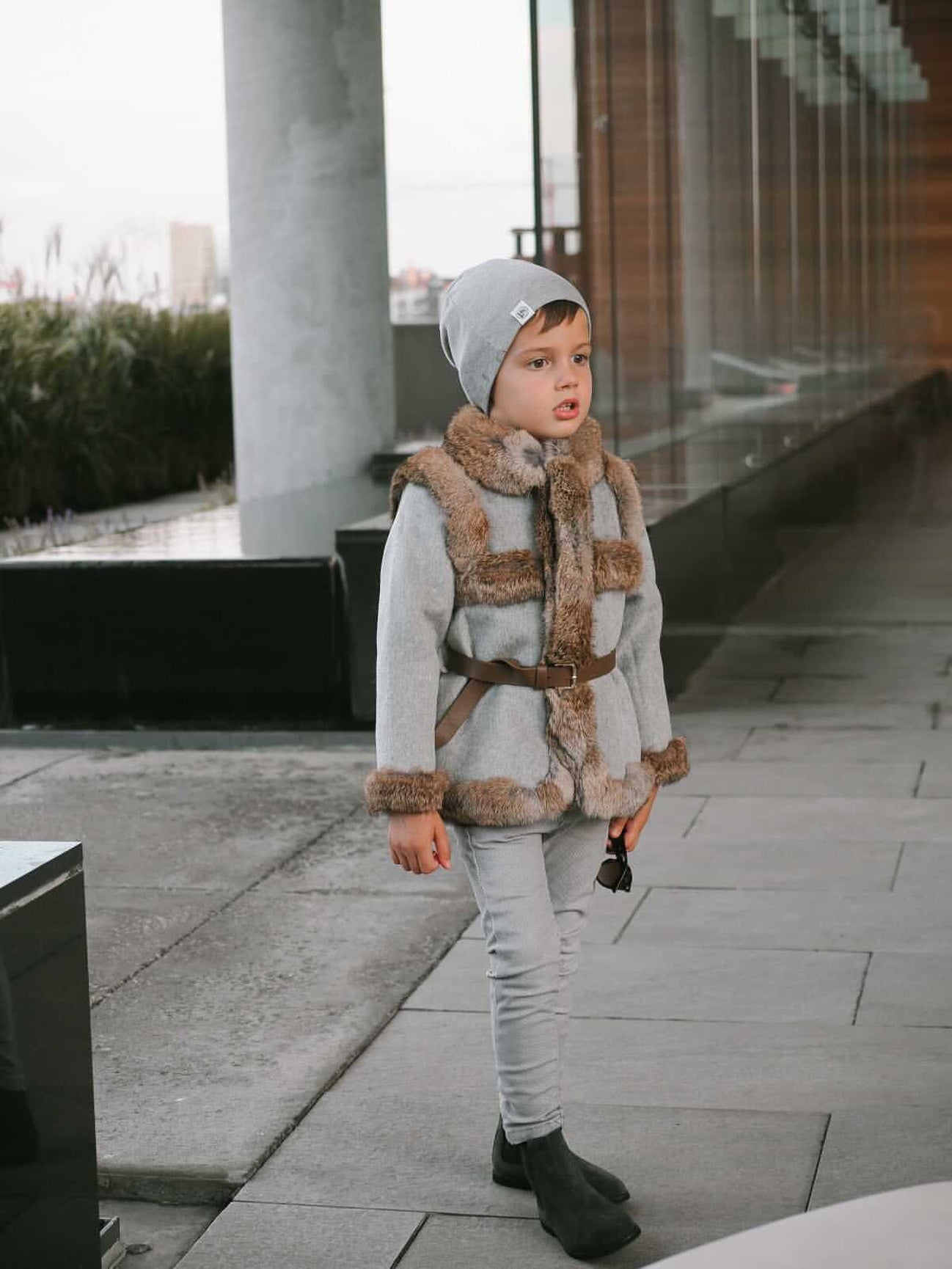 Boy | Peter Grey Wool Coat | Gray