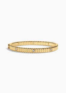 Sweetheart Cuff Bracelet | Clear Crystal | 14K Gold Plated