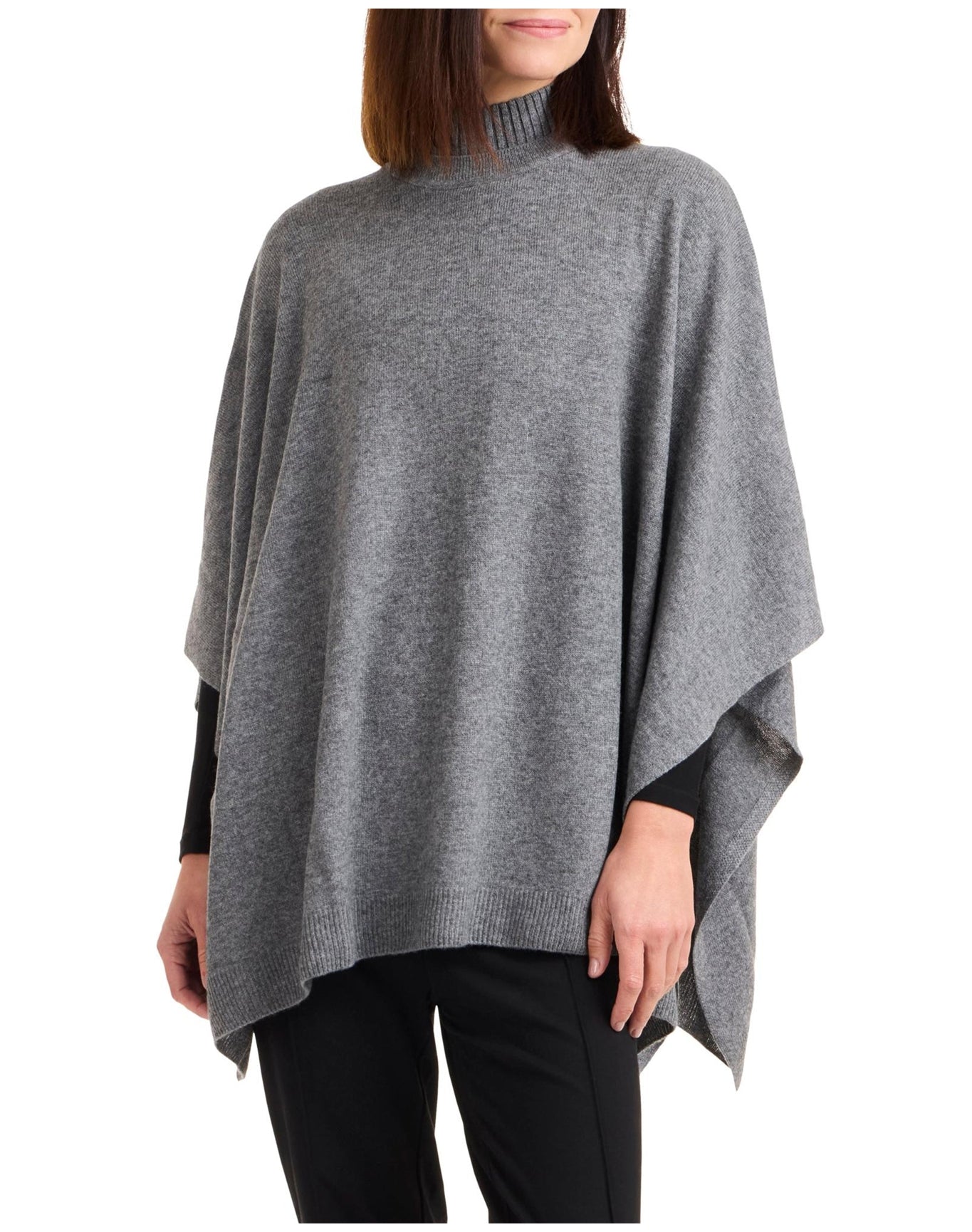 Bruno Magli | Women | Cashmere Poncho | Grey