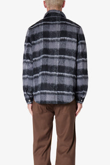 Brushed Flannel Jacket | Black/Grey