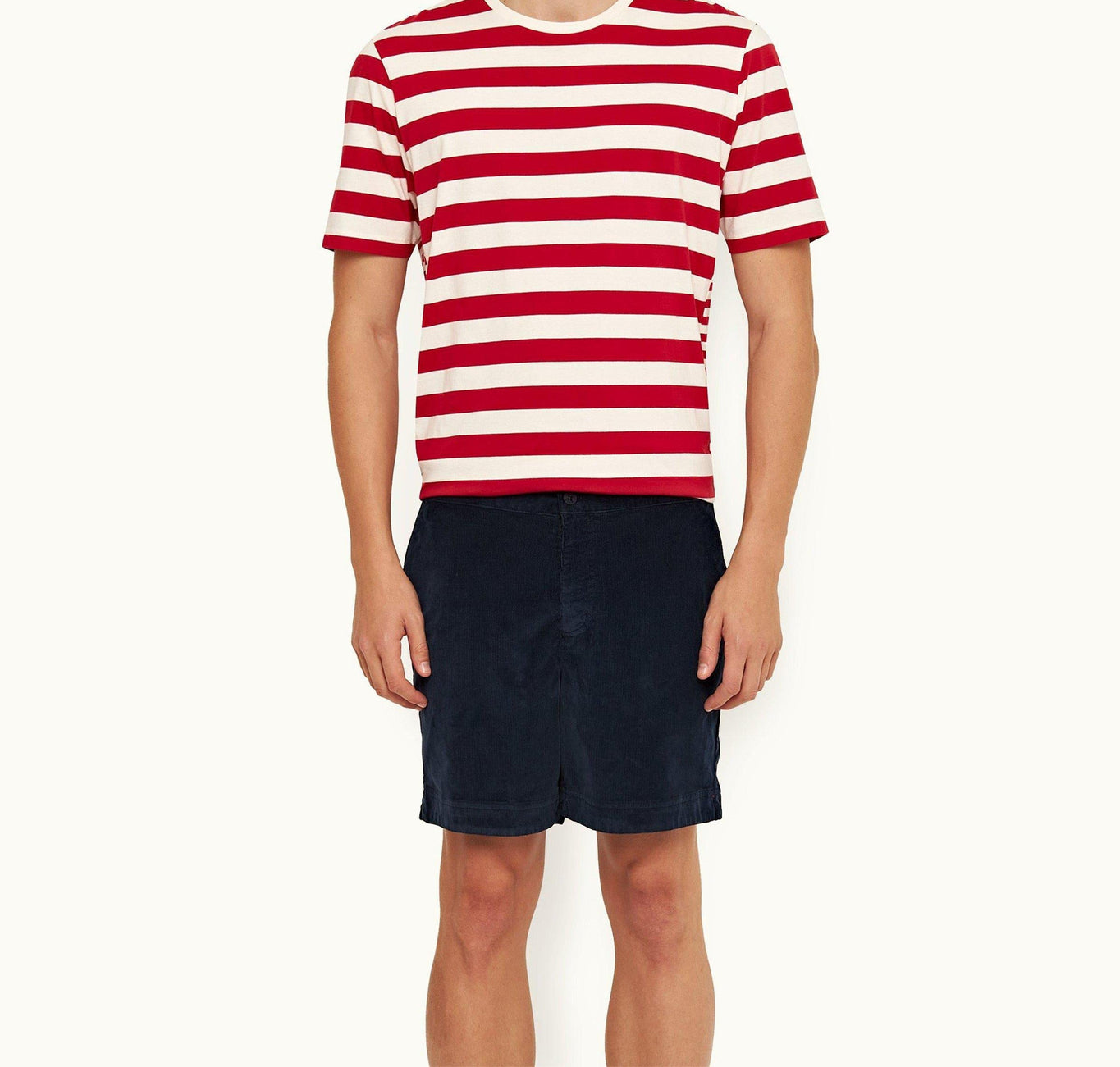 Bulldog Corduroy Corduroy Drawcord Mid-Length Shorts | Midnight Navy