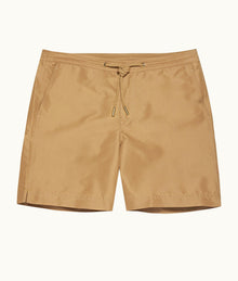 Bulldog Drawcord Mid-Length Drawcord Swim Shorts | Biscuit