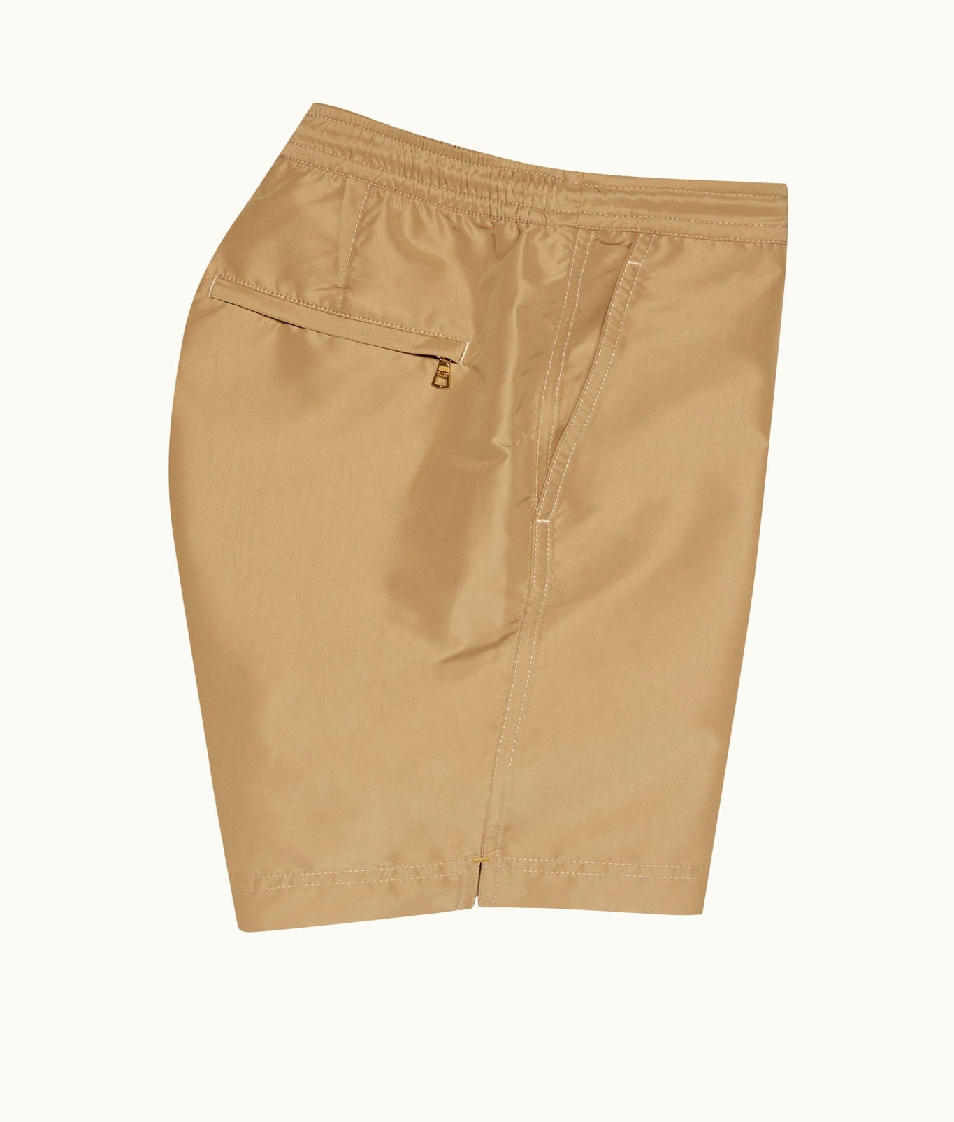 Bulldog Drawcord Mid-Length Drawcord Swim Shorts | Biscuit